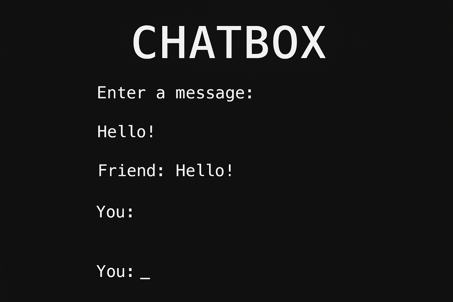 Chatbox Project Screenshot